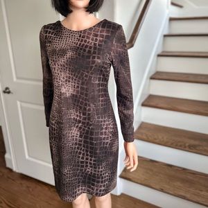 Magid Bernard Brown Printed Dress